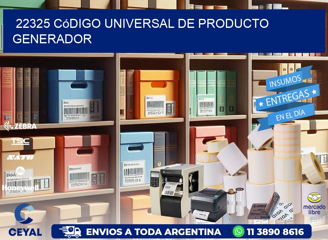 22325 Código universal de producto generador