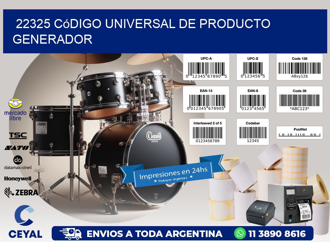 22325 Código universal de producto generador