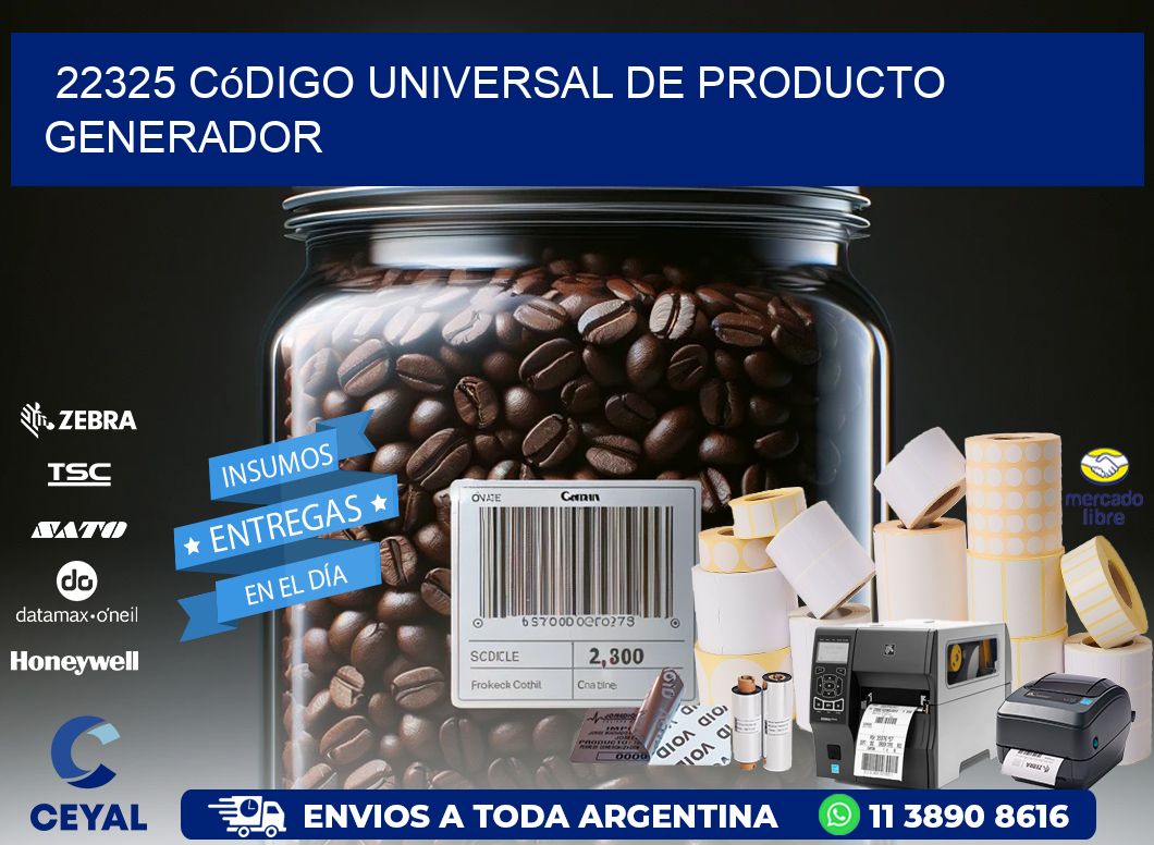 22325 Código universal de producto generador