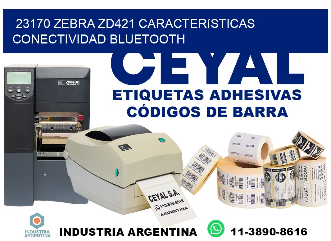 23170 Zebra ZD421 características conectividad Bluetooth