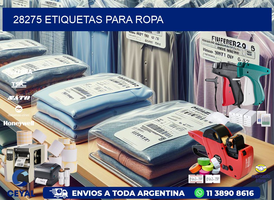 28275 etiquetas para ropa