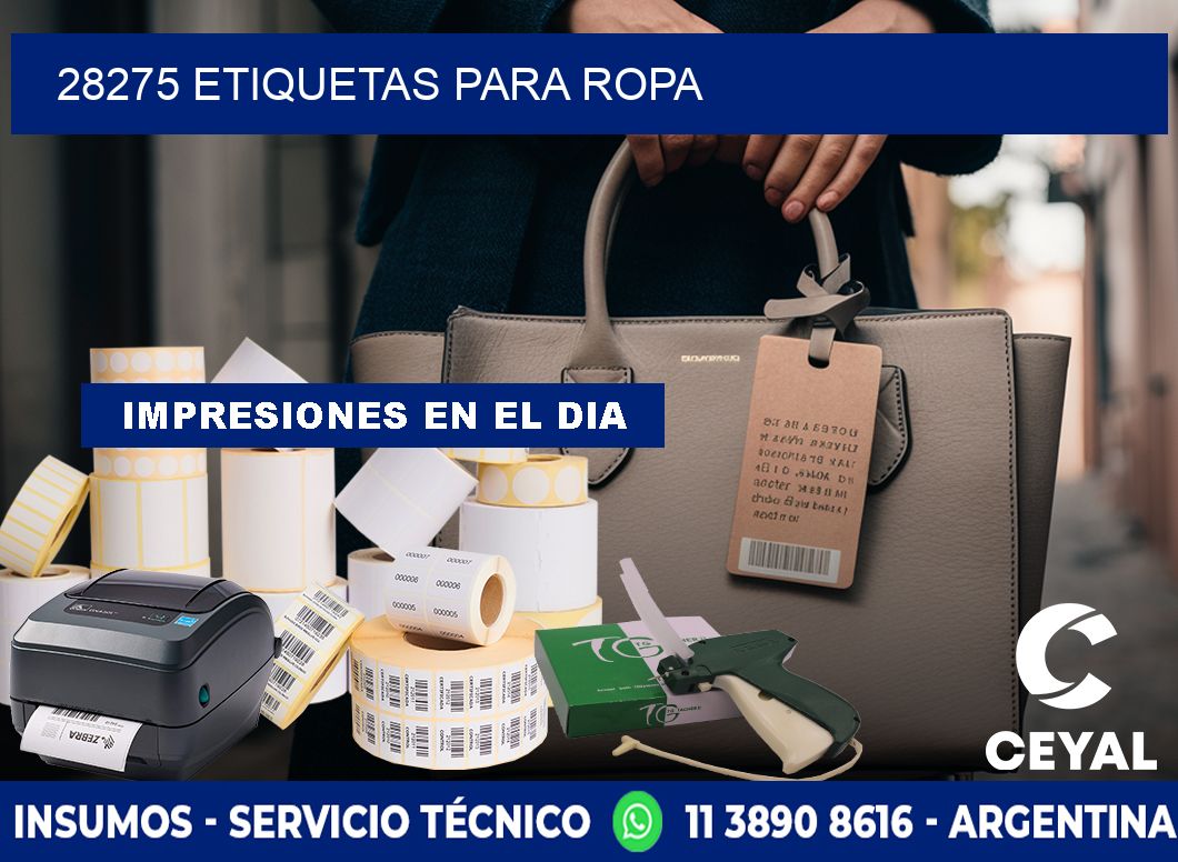 28275 etiquetas para ropa