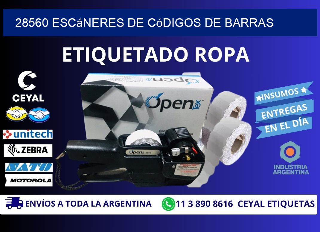 28560 Escáneres de códigos de barras