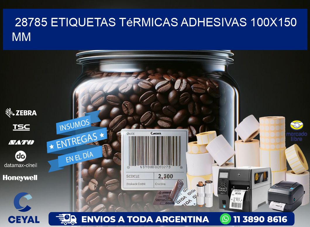 28785 etiquetas térmicas adhesivas 100x150 mm