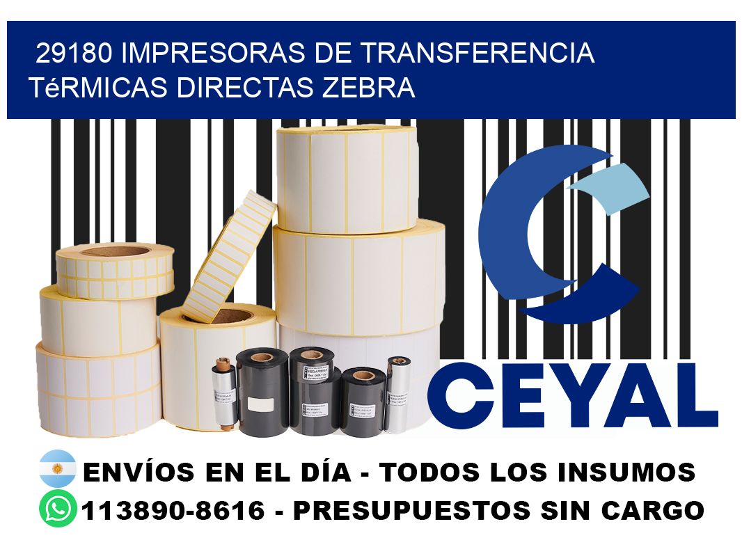 29180 impresoras de Transferencia  térmicas directas zebra