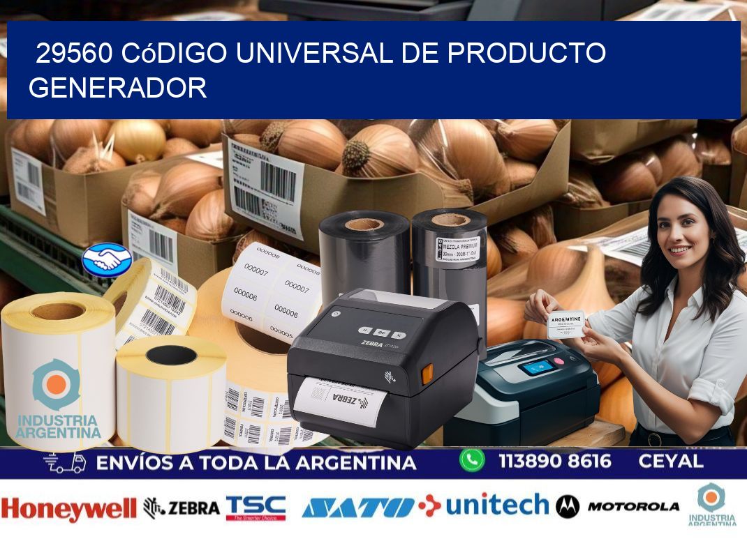 29560 Código universal de producto generador
