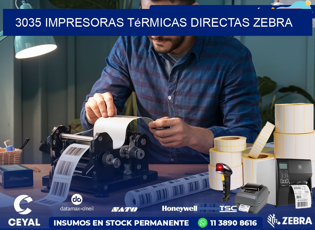 3035 impresoras térmicas directas zebra