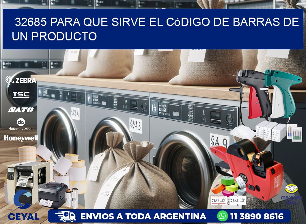 32685 Para que sirve el código de barras de un producto