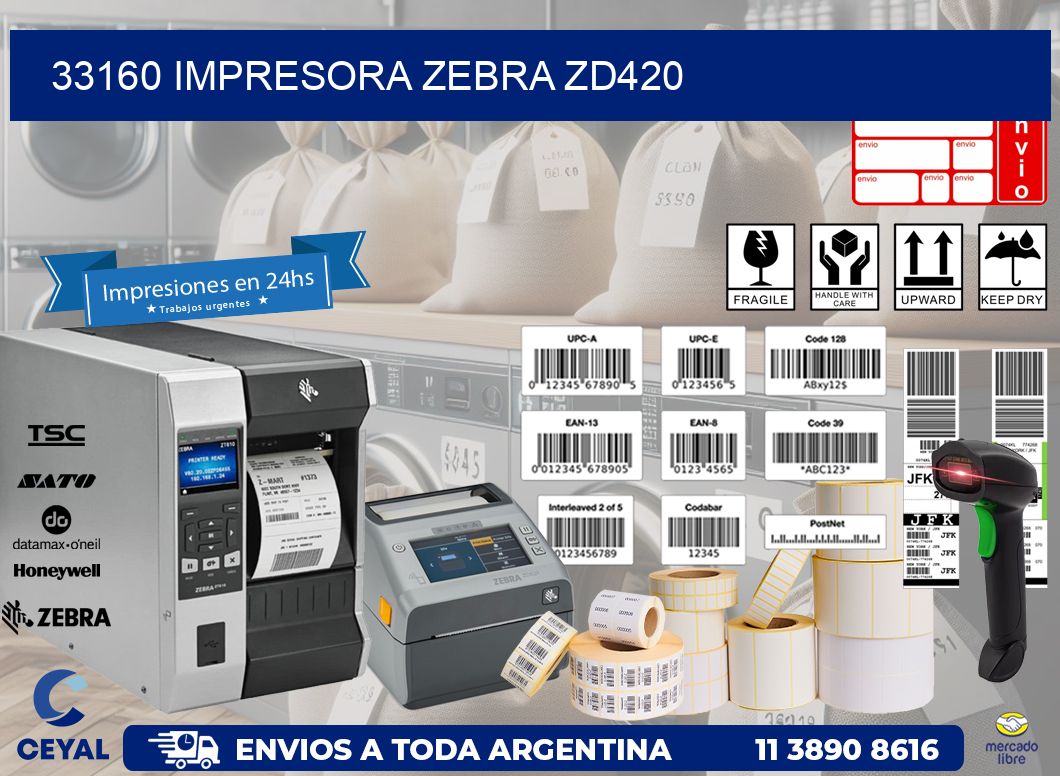 33160 Impresora Zebra ZD420
