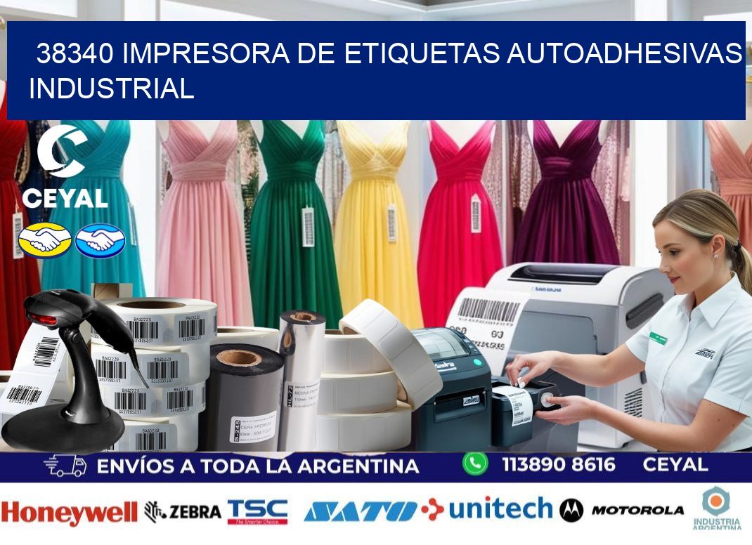 38340 Impresora de etiquetas autoadhesivas industrial