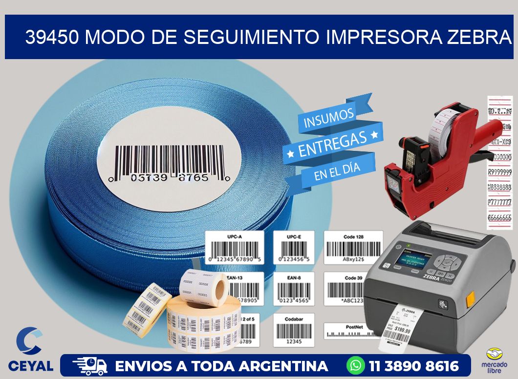 39450 Modo de seguimiento impresora Zebra