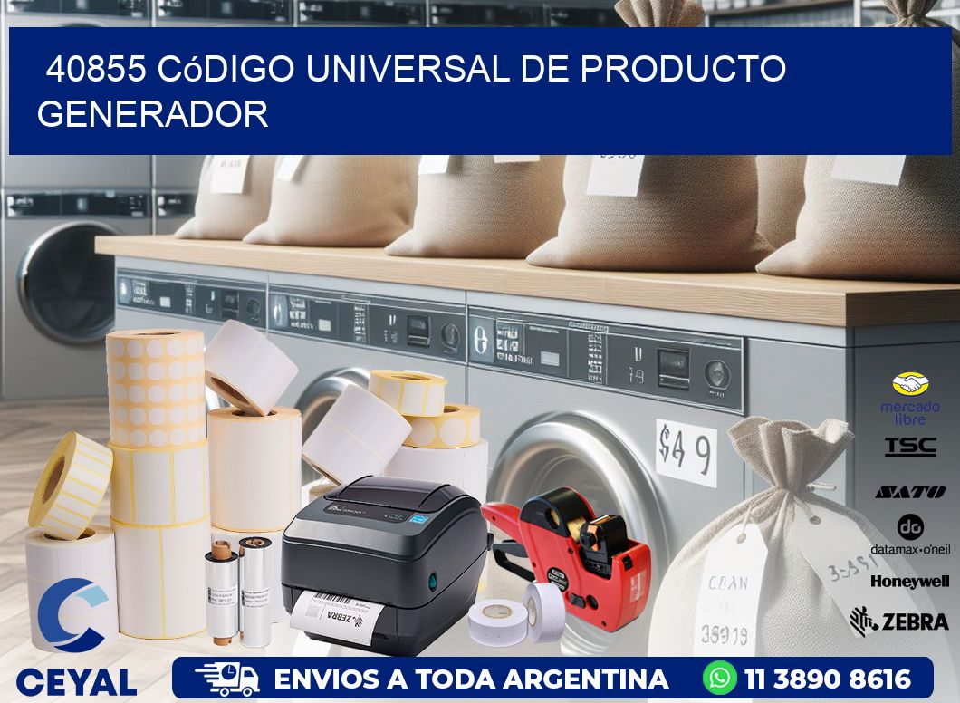 40855 Código universal de producto generador