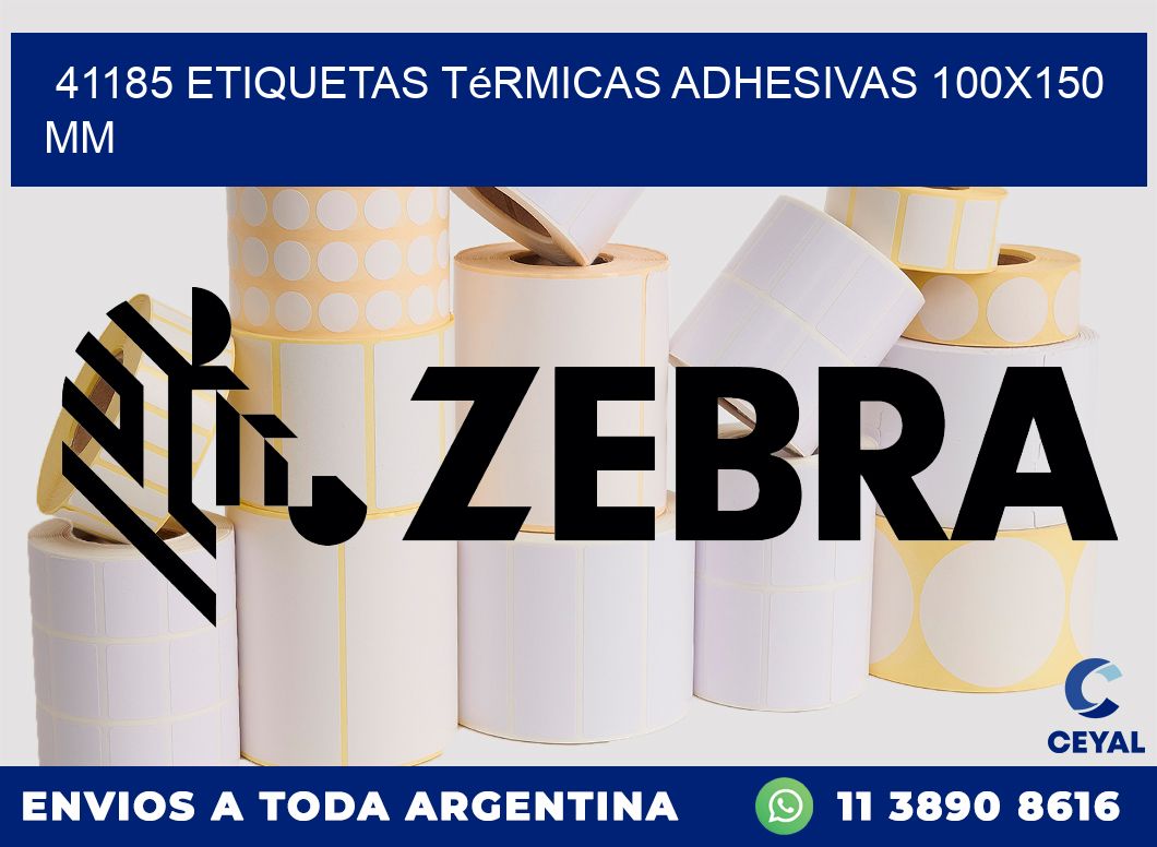 41185 etiquetas térmicas adhesivas 100x150 mm