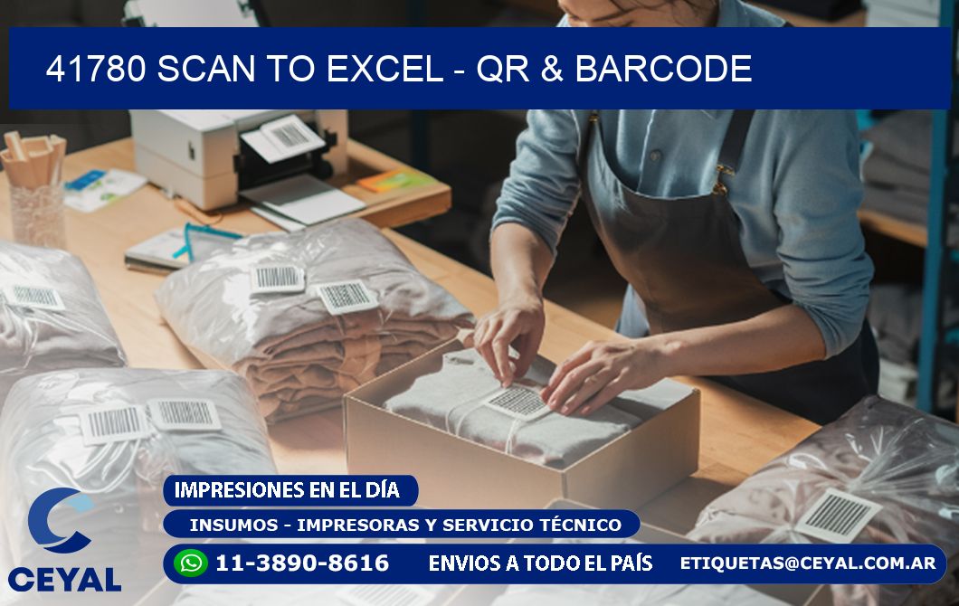 41780 Scan to Excel - QR & Barcode