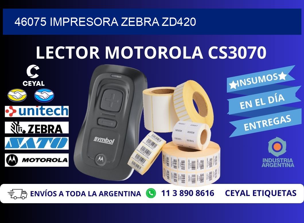 46075 Impresora Zebra ZD420