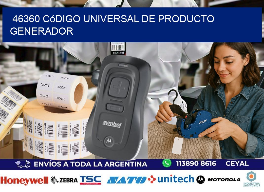 46360 Código universal de producto generador