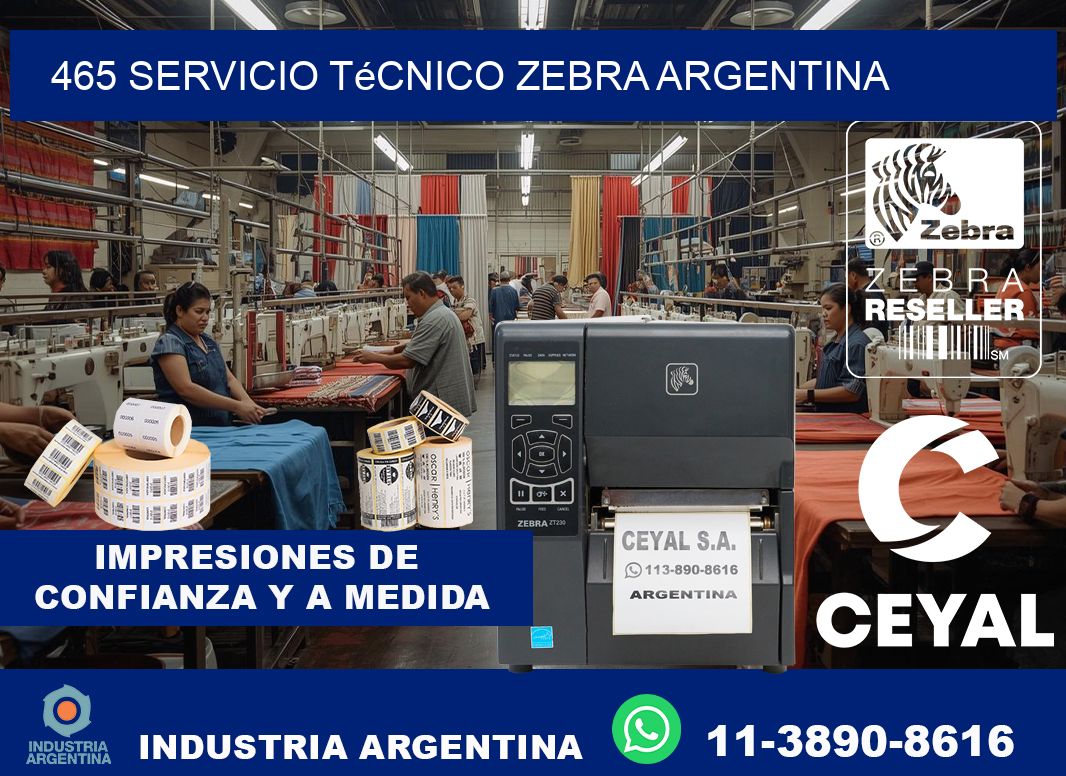 465 servicio técnico zebra argentina