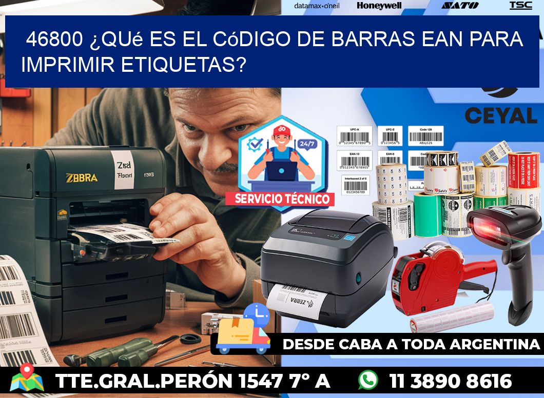 46800 ¿Qué es el código de barras EAN para imprimir etiquetas?