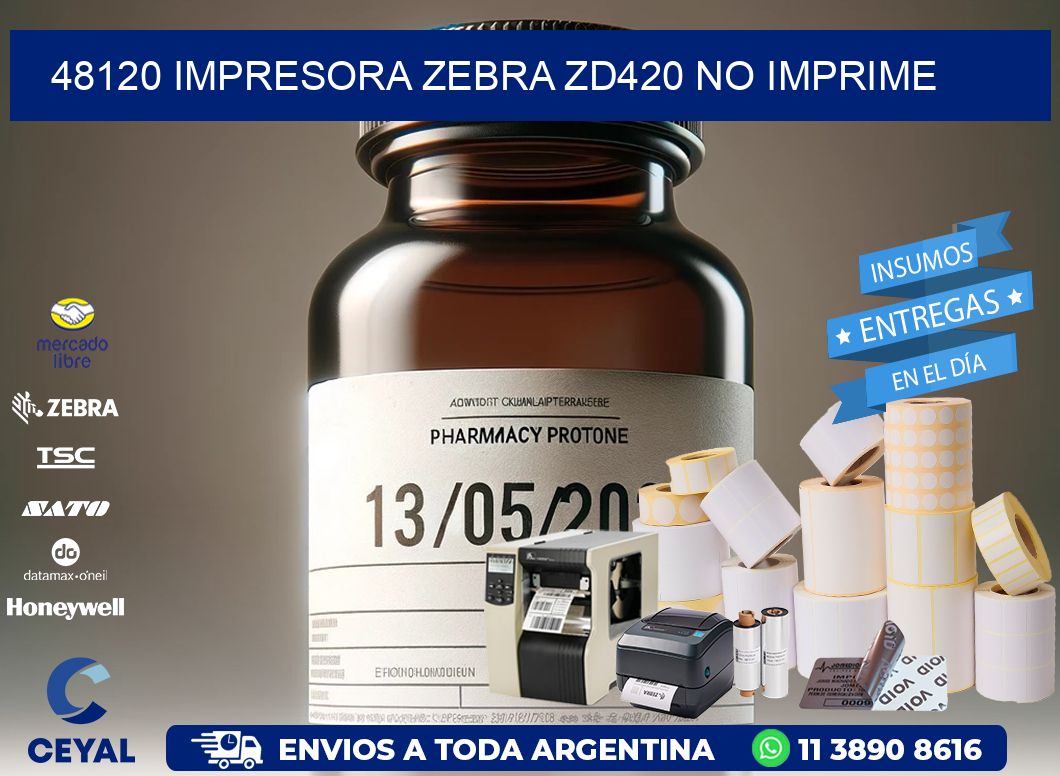 48120 Impresora Zebra ZD420 no imprime