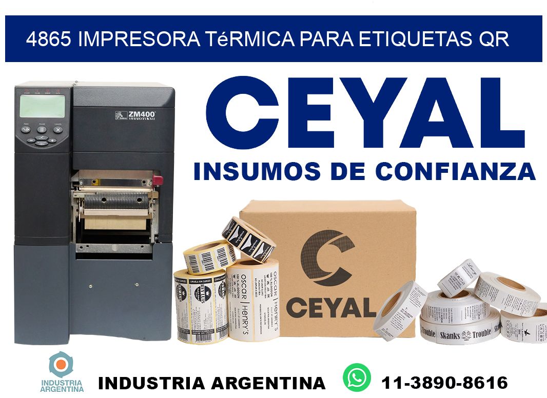 4865 impresora térmica para etiquetas QR