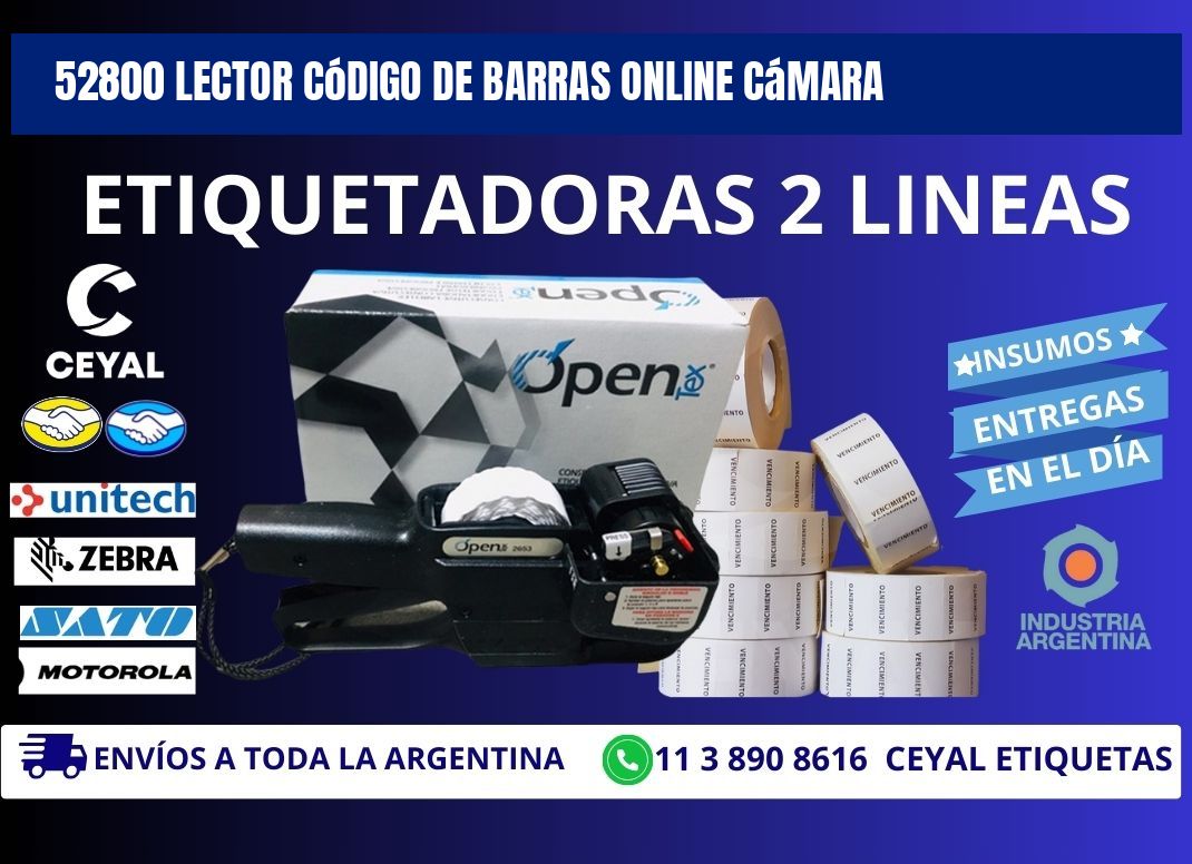 52800 Lector código de barras online cámara