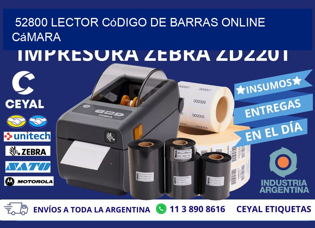 52800 Lector código de barras online cámara