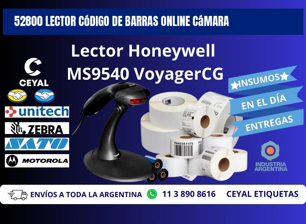 52800 Lector código de barras online cámara