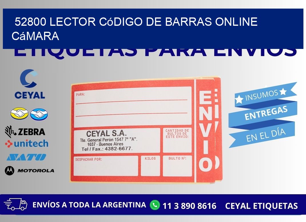 52800 Lector código de barras online cámara