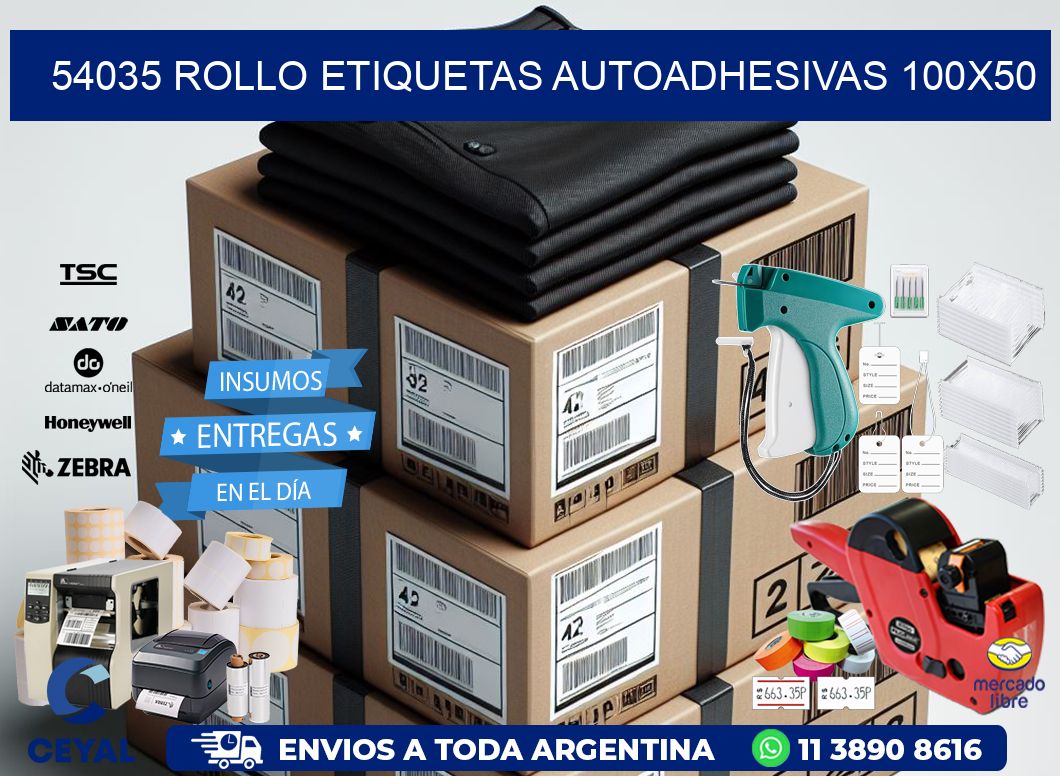 54035 Rollo Etiquetas autoadhesivas 100x50
