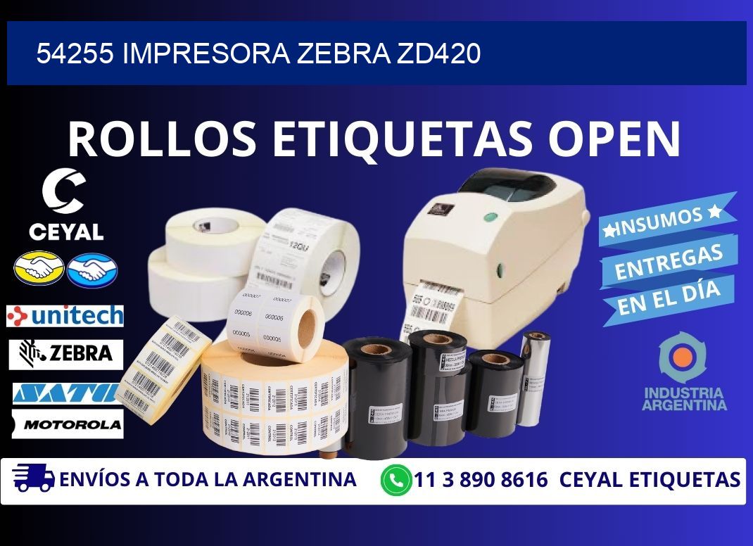 54255 Impresora Zebra ZD420