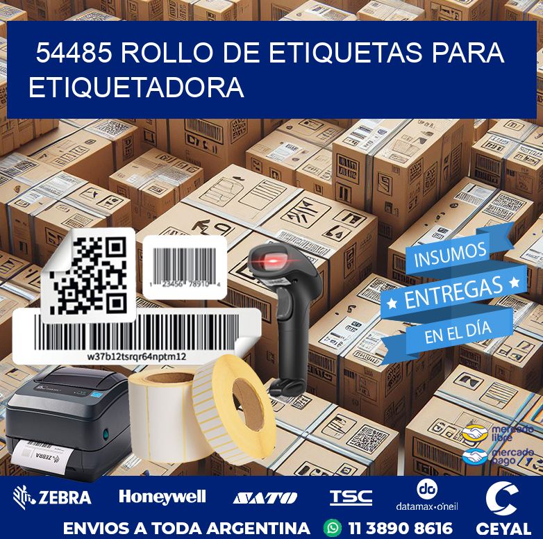54485 rollo de etiquetas para etiquetadora