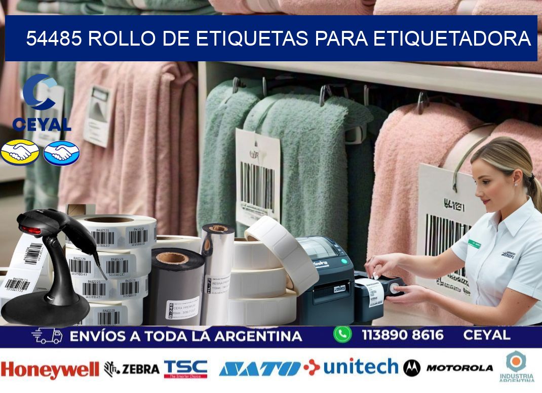 54485 rollo de etiquetas para etiquetadora