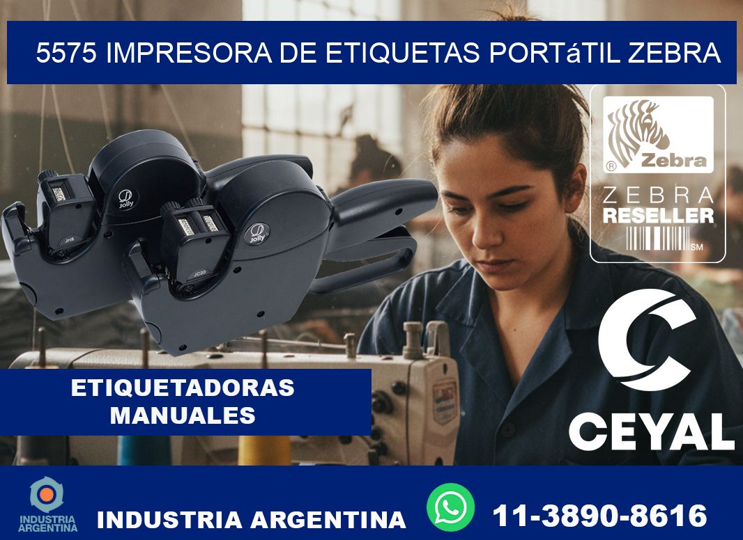 5575 impresora de etiquetas portátil Zebra