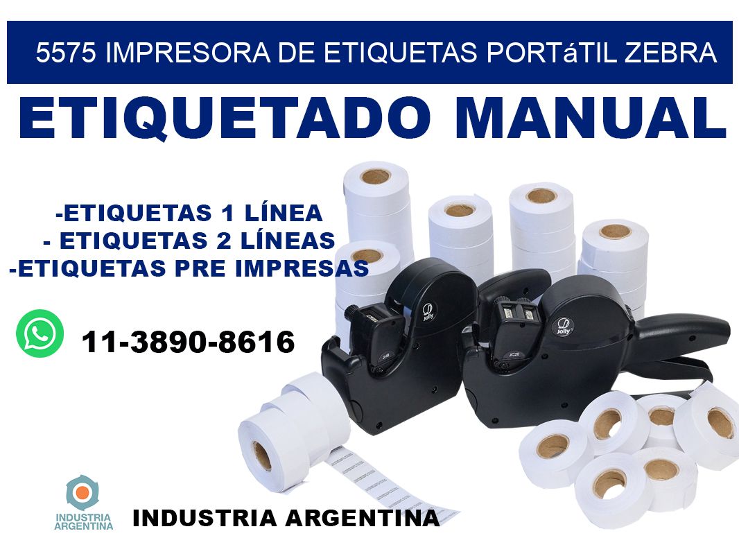 5575 impresora de etiquetas portátil Zebra