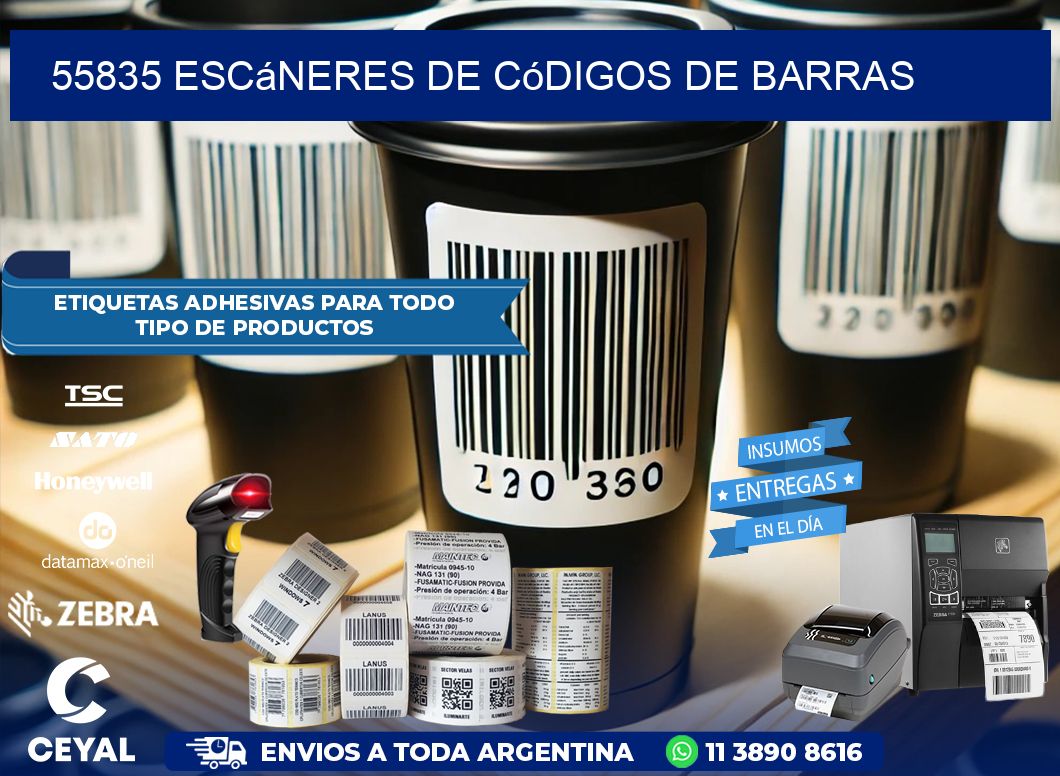 55835 Escáneres de códigos de barras