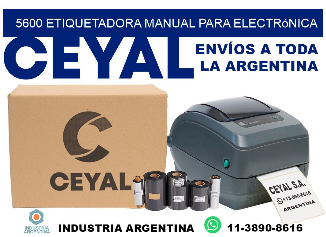 5600 etiquetadora manual para electrónica