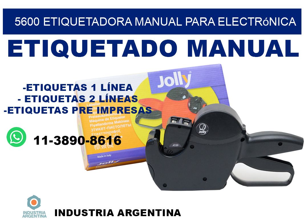 5600 etiquetadora manual para electrónica