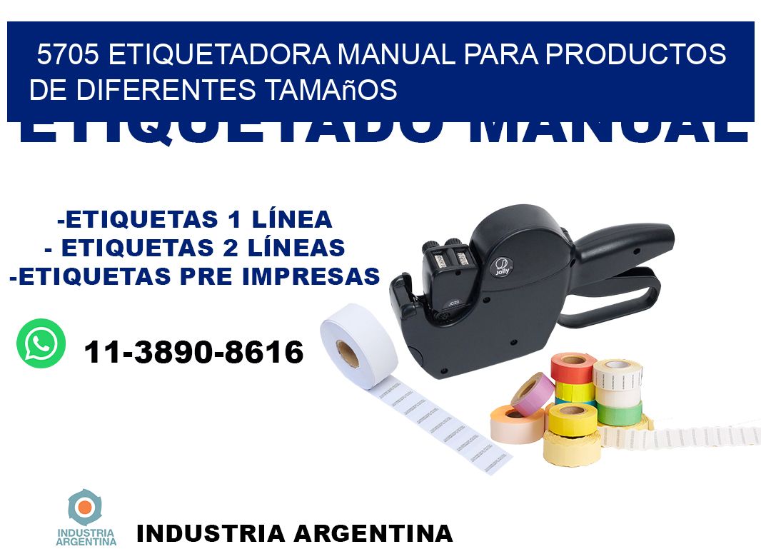 5705 etiquetadora manual para productos de diferentes tamaños