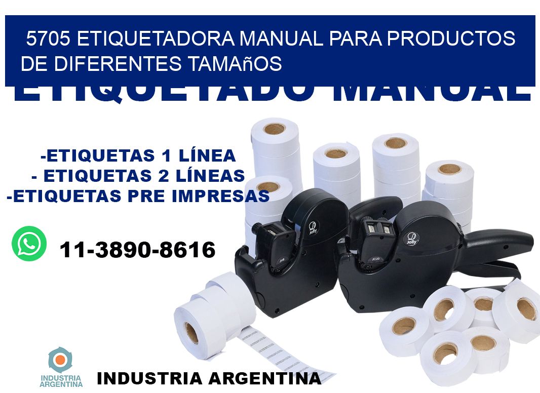 5705 etiquetadora manual para productos de diferentes tamaños