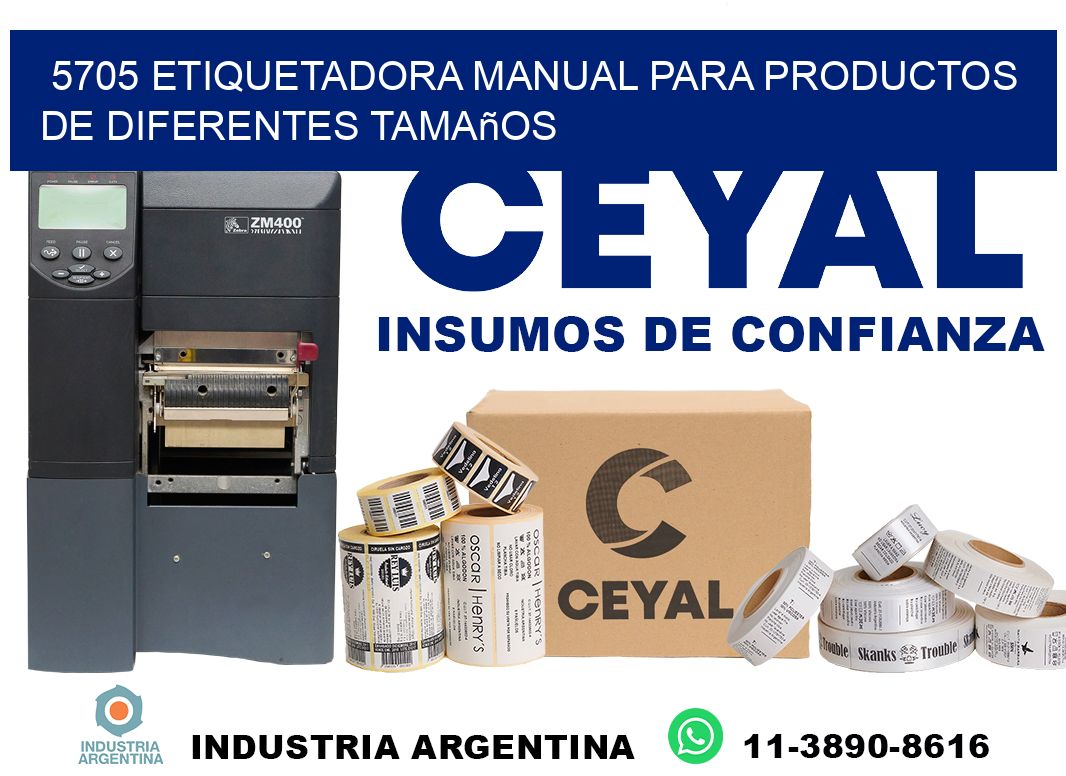 5705 etiquetadora manual para productos de diferentes tamaños