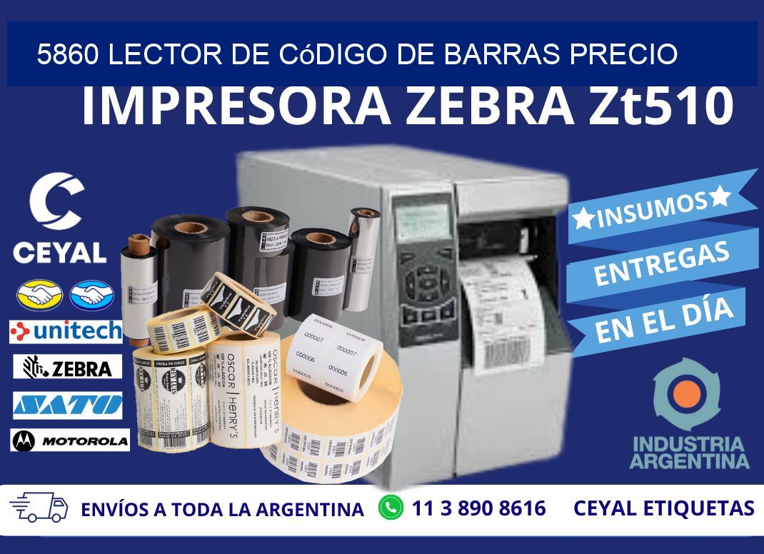 5860 Lector de código de barras precio