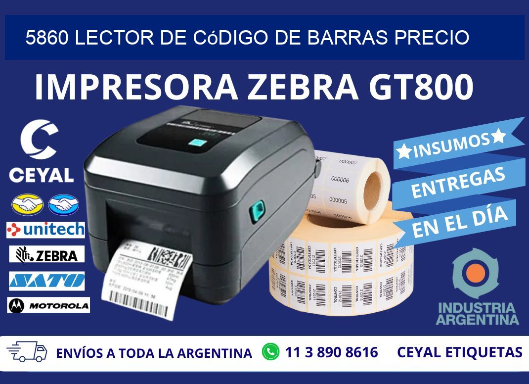 5860 Lector de código de barras precio