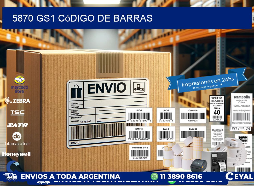 5870 GS1 código de barras