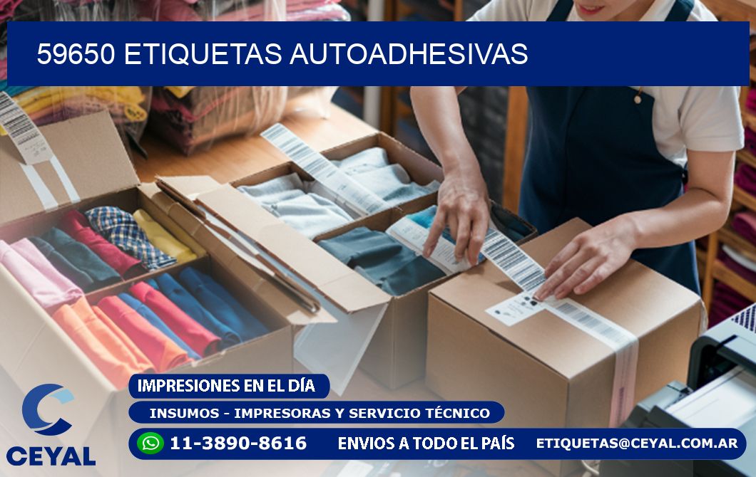59650 Etiquetas autoadhesivas