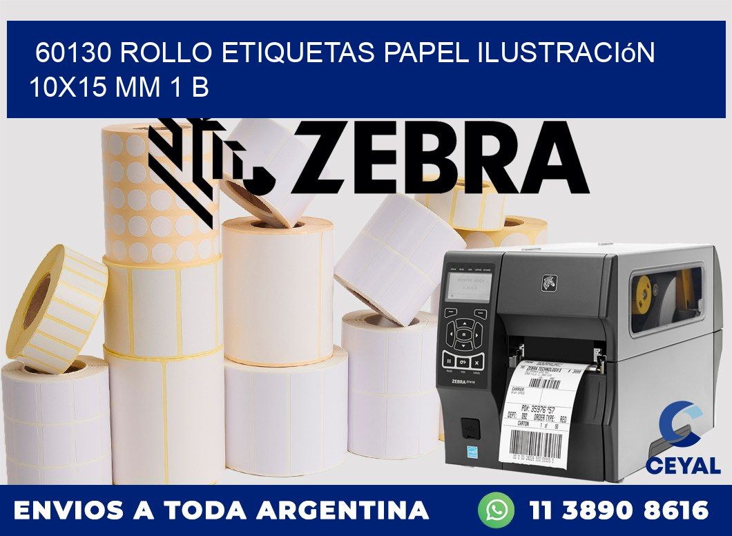 60130 Rollo Etiquetas Papel Ilustración 10x15 Mm 1 B