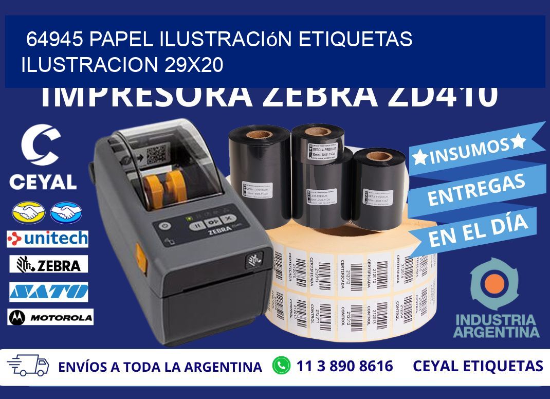 64945 papel ilustración Etiquetas Ilustracion 29x20