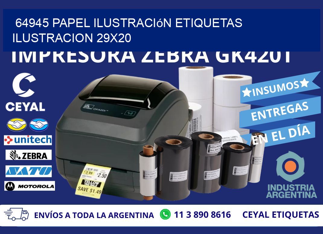 64945 papel ilustración Etiquetas Ilustracion 29x20