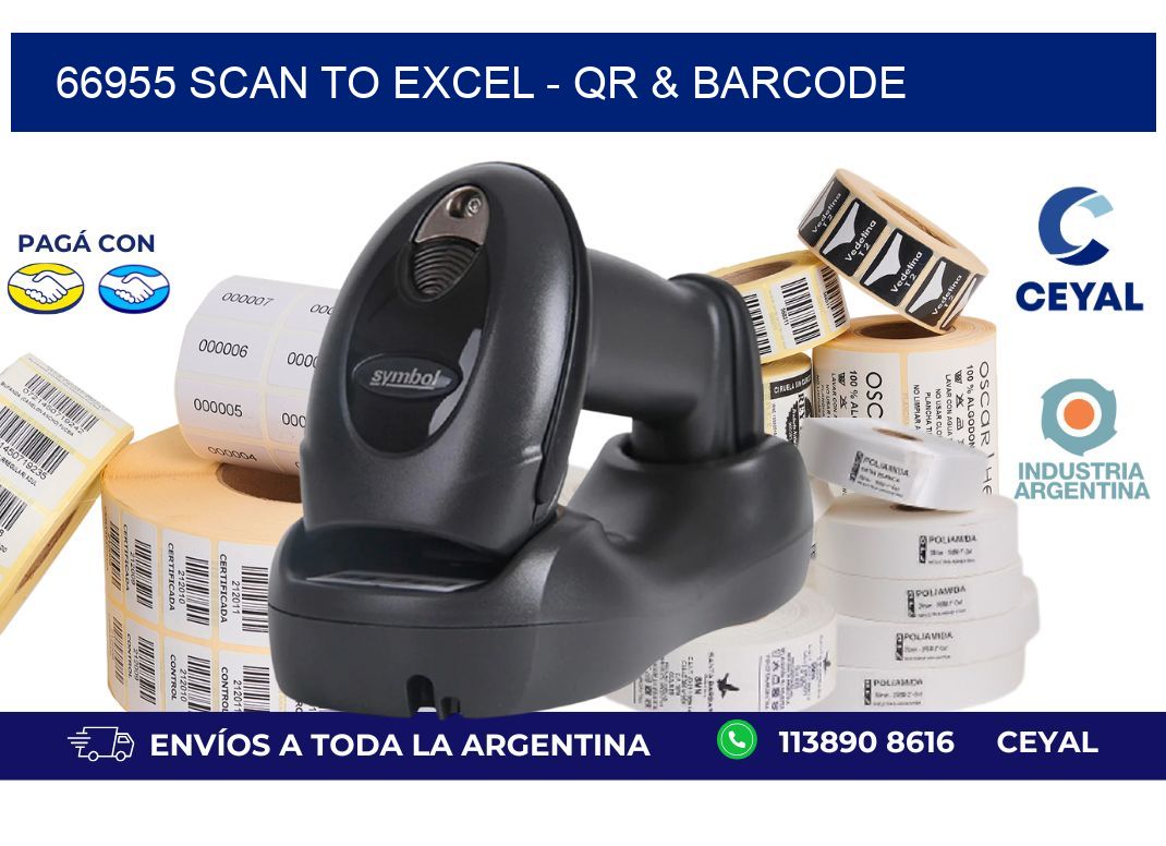 66955 Scan to Excel - QR & Barcode