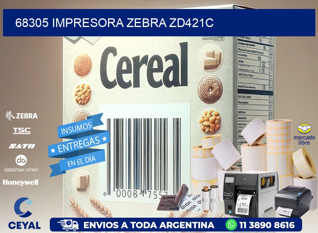 68305 Impresora Zebra zd421c