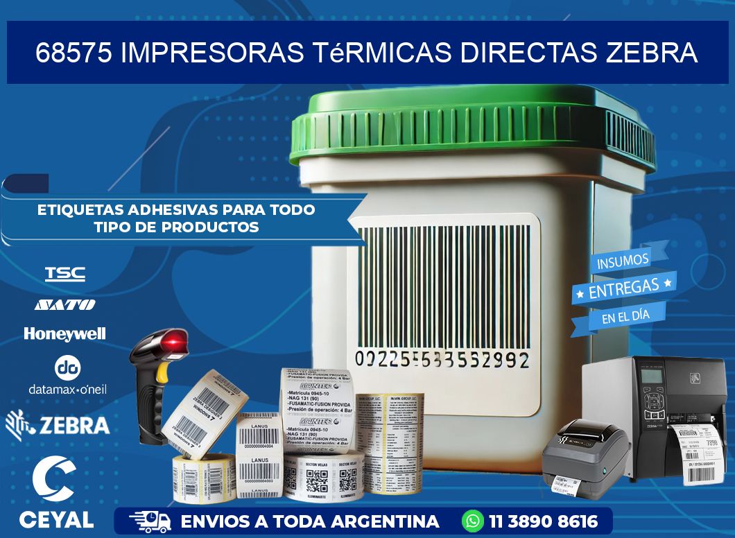 68575 impresoras térmicas directas zebra